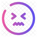 Verwirrter Kreis Gesicht Emoji Icon