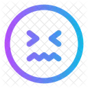Verwirrter Kreis Gesicht Emoji Icon
