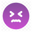 Verwirrter Kreis Verwirrt Emoji Icon