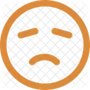 Verwirrtes Gesicht Nicken Emoticons Symbol