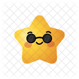 Very Cool Star Emoji Icon