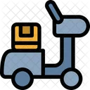 Vespa Delivery Courier Icon