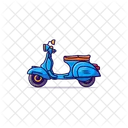 Vespa Motorcycle Motorbike Icon