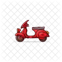 Vespa Motor Motorcycle Icon