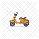 Vespa Motorcycle Transport Icon