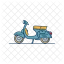 Vespa Vintage Motorbike Icon