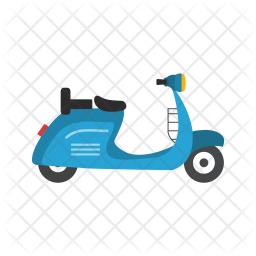 Vespa Icon Download In Flat Style