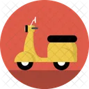 Vespa Scooter Travel Icon