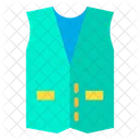 Elegant Hypster Vestcloth Icon