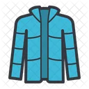 Veste Bleue Heureuse Jeune Icône