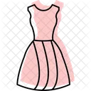 Vestido De Novia Color Sombra Linea Fina Icono Icon