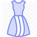 Vestido De Novia Icono De Linea Bitono Icon