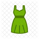 Vestido De Mulher Pano Roupas Icon