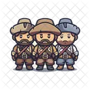 Ejercito Guerra Estadounidense Icono