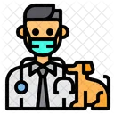 Veterinarian Pet Man Icon