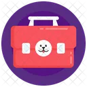Dog Emergency Aid Veterinary Bag Dog Aid Box Icon