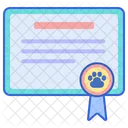 Veterinary Certificate  Icon