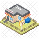 Veterinary Hospital Building Architecture Infrastructure Icon