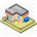 Veterinary Hospital Building Architecture Infrastructure Icon
