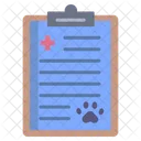 Veterinary Report Pet Report Health Report Icon