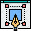 Vetor Ferramenta De Alinhamento Ferramenta De Design Grafico Ícone