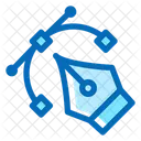 Icone De Design Grafico Definido Com Estilo De Contorno De Cor Azul E Pixel Perfeito Voce Pode Usar Os Icones Para Uso Comercial Se Houver Link Para Meu Site Ícone