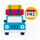 Viagem de fim de semana  Ícone