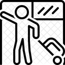 Viajante Passageiro Caminhante Ícone