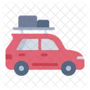 Viaje Por Carretera Coche Vehiculo Icono