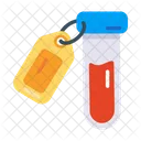 Etiqueta De Vial Vial De Muestra Muestra De Laboratorio Icono