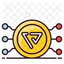 Vibe Coin Cryptocurrency Digital Currency Icon