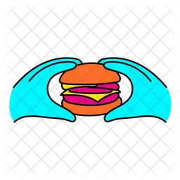 Vibrant Burger  Icon