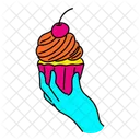 Vibrant Cupcake  Icon