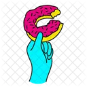 Vibrant Donut Illustration Donut Dessert Icon