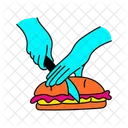Vibrant Sandwich Illustration Sandwich Lunch Icon