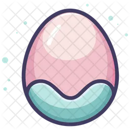 Vibrant Spring Egg  Icon