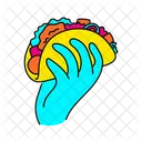 Vibrant Taco Illustration Taco Mexican Icon