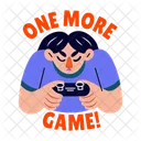Viciado Jogando Gamepad Ícone