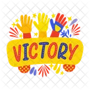 Victoire Celebration Acclamations Icon