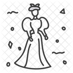 Victorian Fashion Icon Of Line Style Available In Svg Png Eps Ai Icon Fonts