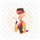 Victorian Woman Dress Icon