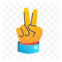 Victory Peace Hand Icon