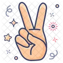 Victory Hand Gesture V Sign Icon