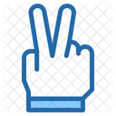 Victory Hand Hands And Gestures Icon