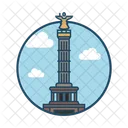 Victory Column Berlin Famous Building Landmark Icon