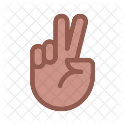 Victory Hand Emoji Icon