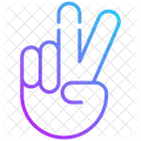 Victory Hand Gesture Gesture Hand Gesture Icon