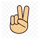 Victory Sign  Icon