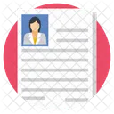 CV Curriculum Vitae Icon