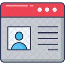 Portafolio Perfil Curriculum Icono